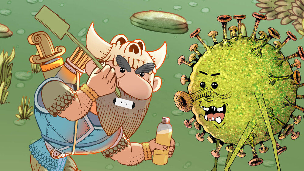 Cartoonist Jamal Rahmati uses Shahnameh characters to make animations on coronavirus
